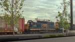 CSX GP40-2 with Road Slug